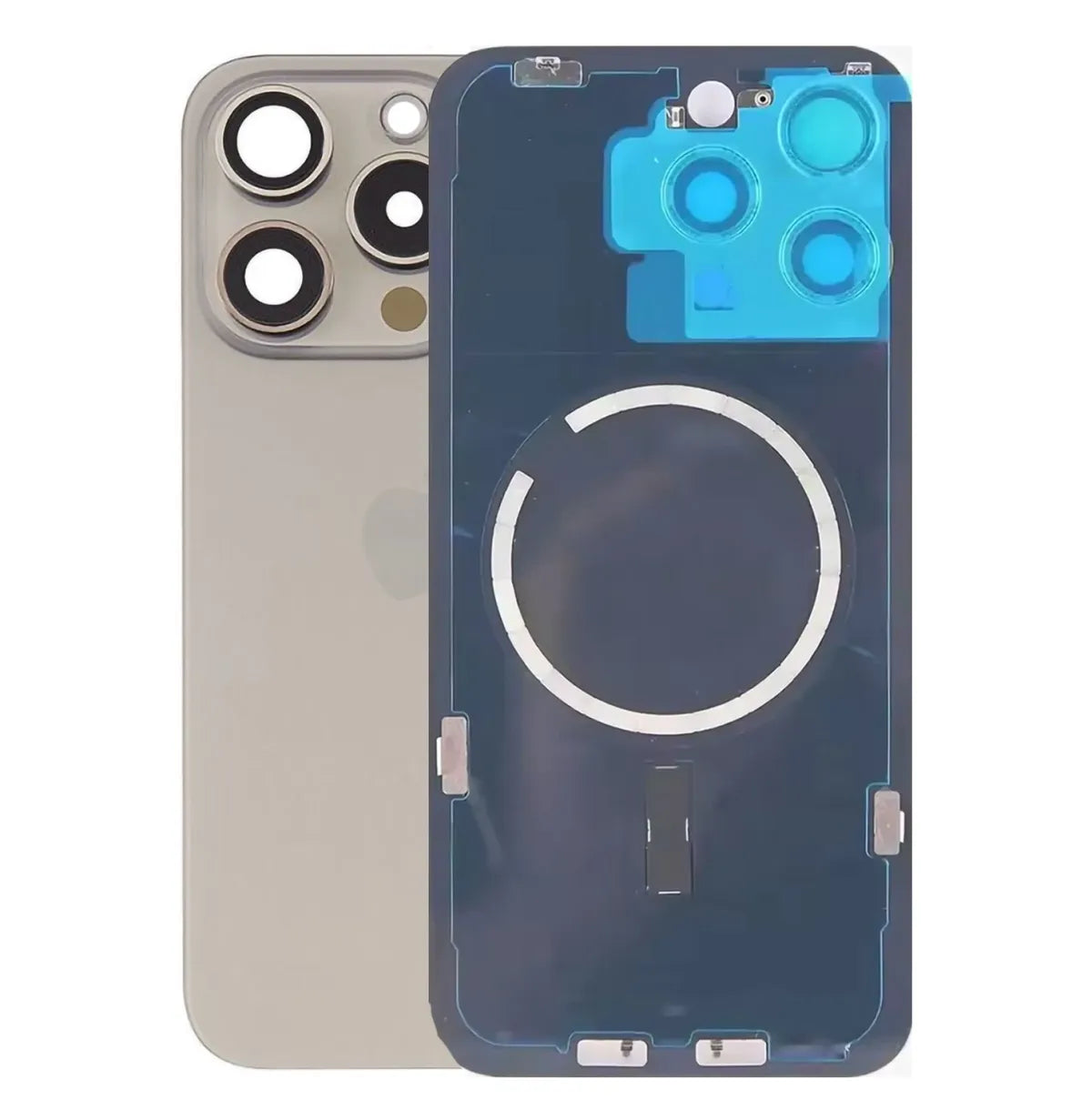 Vitre arrière iPhone 15 Pro compatible prémontée
